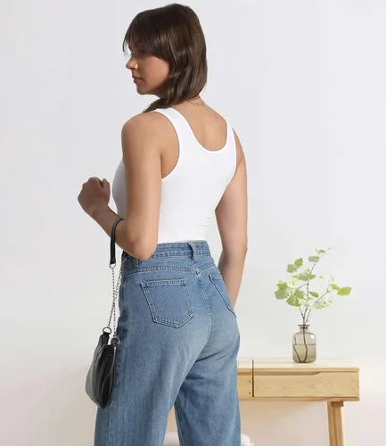 Vista 2 de wirarpa Camisetas sin mangas de algodón para mujer, cómodas, capa base, paquete de 2