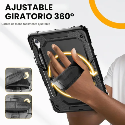Vista 6 de Timecity Funda para Samsung Galaxy Tab S10 Lite/S10 FE/S9 FE 5G/S9, color Funda protectora resistente de 10.9 pulgadas/11 pulgadas con protector