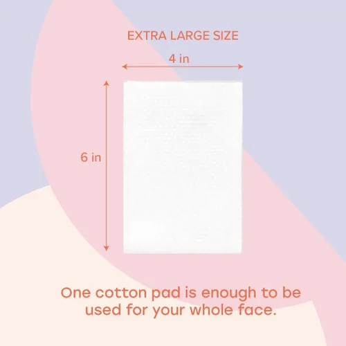 Vista 6 de White Rabbit Naked Cotton Classic - Almohadillas de algodón 100% premium para uso de tóner, removedor de maquillaje y máscaras Sin blanquear, sin
