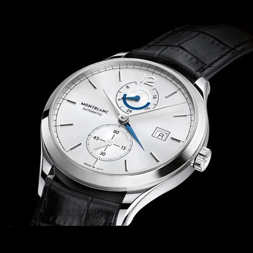 Vista 4 de Montblanc Heritage Chronometrie 112540 - Reloj automático para hombre con esfera plateada, Plateado