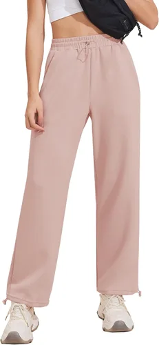 Vista 5 de Pinspark Pantalones de pierna recta suaves y holgados con bolsillos para mujer
