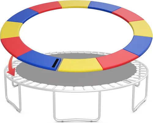 Vista 10 de Giantex Trampoline Pad, 8ft 10ft 12ft 14ft 15ft 16ft Trampoline Replacement Safety Pad, No Holes for Pole, Waterproof Trampoline Accessories Spring