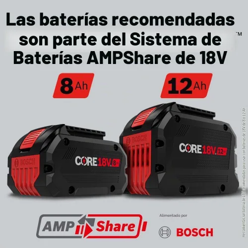 Vista 13 de BOSCH GCM18V-12SDN PROFACTOR™ Sierra ingletadora deslizante de doble bisel de 18V y 12 pulgadas (herramienta desnuda)