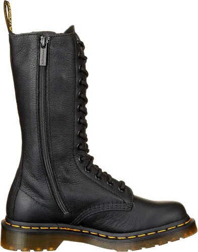 Vista 6 de Dr. Martens, 1B99 14-Eye Lace Up Bota de cuero para mujer, negro, 8.5