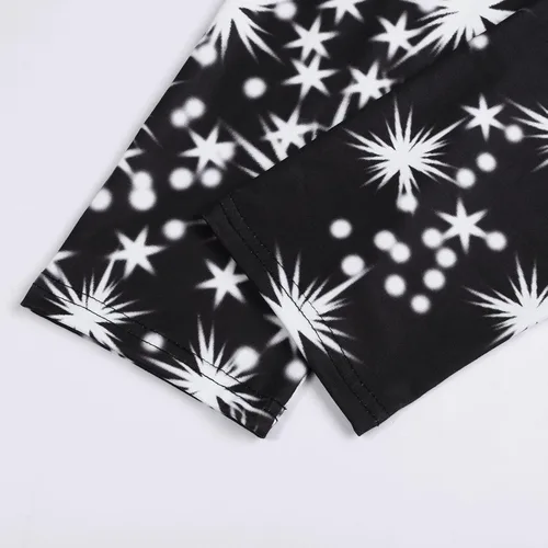 Vista 6 de Leggings navideños de cintura alta para mujer, opacas, suaves, ajustados, pantalones de yoga, correr, ciclismo, yoga, tobillo, Negro-5