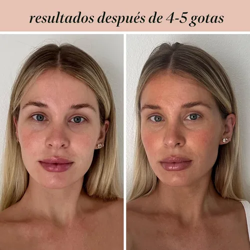 Vista 7 de + Lux Unfiltered N°12 Gotas para broncear la cara - Gotas de bronceado no comedogénicas para la cara con ácido hialurónico, vitamina E y aceite