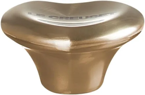 Vista 2 de Le Creuset Pomo de corazón figural, grande, 1.772 in, oro claro
