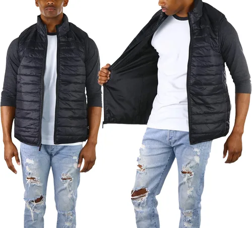 Vista 6 de ToBeInStyle Chaleco ligero con cremallera aislante para hombre