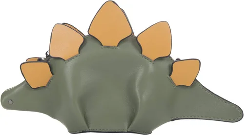 Vista 7 de QZUnique Bolso de hombro de tiburón de dinosaurio para mujer, diseño de animales 3D, con cremallera, bolso cruzado tipo mensajero para niña