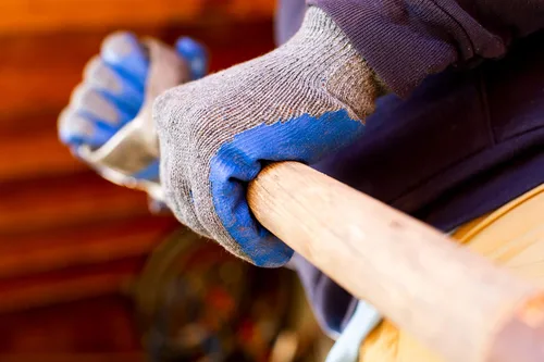 Vista 4 de G & F Products 150 pares de guantes de punto con palma sumergida en látex de grado económico, guantes de trabajo con revestimiento de nitrilo