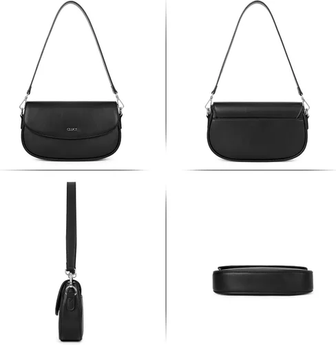 Vista 6 de CLUCI Monederos para mujer, bolso de hombro pequeño, lindo embrague de diseñador, bolsos de cuero cruzados, bolso Hobo