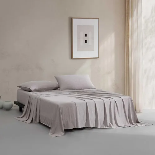 Vista 13 de Calvin Klein - Juego de sábanas de tamaño individual, ropa de cama de mezcla de algodón naturalmente suave - Sábanas con funda de almohada a juego