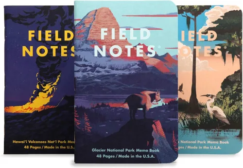 Vista 15 de Field Notes: Paquete Original de Kraft de 3 - Papel Mixto (1 Gráfico/Cuadrícula, 1 Rayado/Lineado, 1 Liso/Blanco) Cuadernos de Notas - Cuadernos