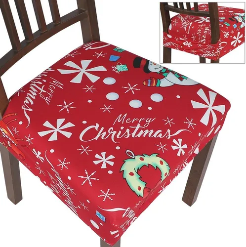 Vista 35 de SearchI Juego de 2 fundas de asiento elásticas para sillas de comedor, suaves, extraíbles y lavables, para sillas de comedor, protector de asiento