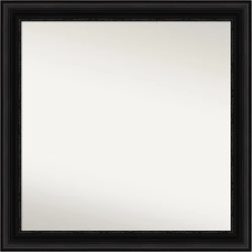Vista 288 de Amanti Art Espejo personalizado, espejo de baño negro puente, espejo de pared o espejo de tocador de baño sobre el fregadero (26 x 26 pulgadas)