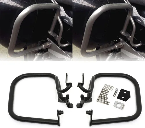 Vista 8 de Worldmotop - Protector de motor de repuesto para BMW R1200RT R 1200RT 2004-2013 (delantero y trasero, negro)