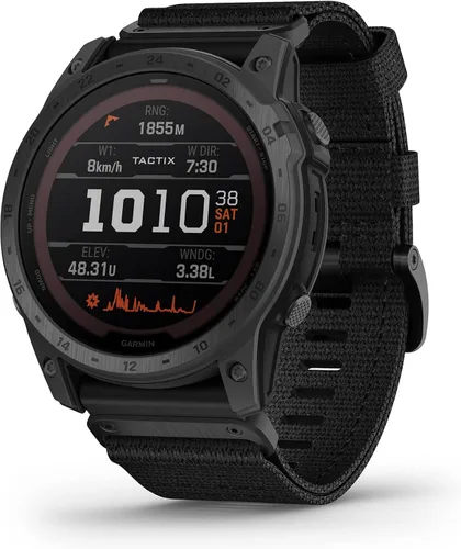 Vista 11 de Garmin tactix 7, Edición Pro, Reloj GPS táctico de construcción robusta con capacidades de carga solar y correa de nylon