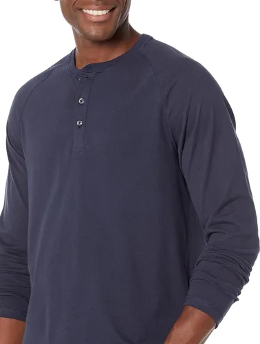 Vista 3 de Tienda Essentials Men's Regular-Fit Long-Sleeve Henley Shirt (Available in Big & Tall)