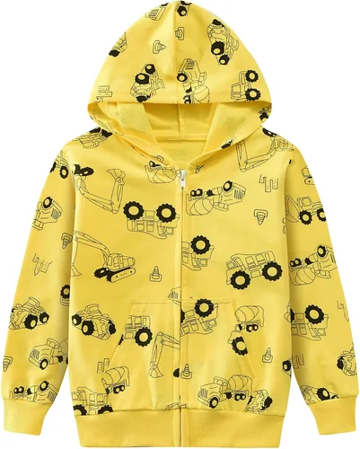 Vista 8 de Tkria Sudaderas con capucha para niños pequeños, sudadera con capucha para bebé, chaqueta con cremallera, abrigo de invierno de manga larga con 1 #