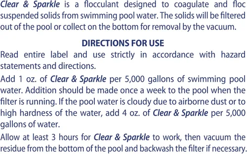 Vista 4 de SpaChoice Clarificador de piscina transparente y azul brillante de 1 cuarto