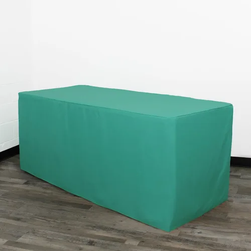 Vista 43 de Mantel rectangular de poliéster ajustable de 4 x 24 pulgadas, color negro, funda de mesa de boda prémium