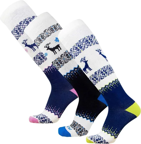 Vista 18 de Pure Athlete Calcetines de esquí de lana cálida de invierno – Pack de calcetines de esquí de merino para snowboard para mujeres y hombres 1 Par