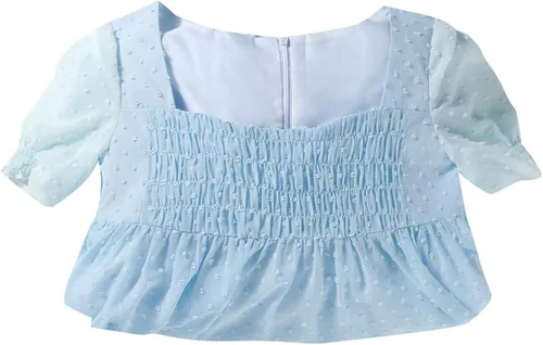 Vista 3 de Opera Hamilton Elizabeth Schuyler Cosplay Costume Blue Dress Dancing Victorian Dress Period Ball Gown Theater Outfit