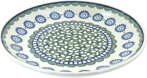 Vista 22 de Blue Rose - Plato de postre Blue Alyce - 7.75 pulgadas de diámetro - Hermoso plato para pasteles, aperitivos o aperitivos