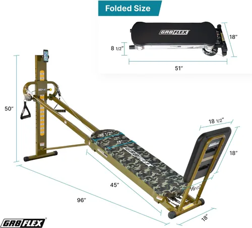 Vista 2 de GR8FLEX Gimnasio de rendimiento para un total de más de 100 ejercicios, máquina de entrenamiento multifuncional, entrenamiento de fuerza de alto