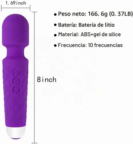Vista 2 de Nuevo masajeador pequeño de mano mejorado Mini masajeador muscular de espalda en rosa