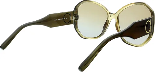 Vista 5 de Salvatore Ferragamo Gafas de sol geométricas SF942S 326 Caqui 2.402 in 942, Marrón caqui