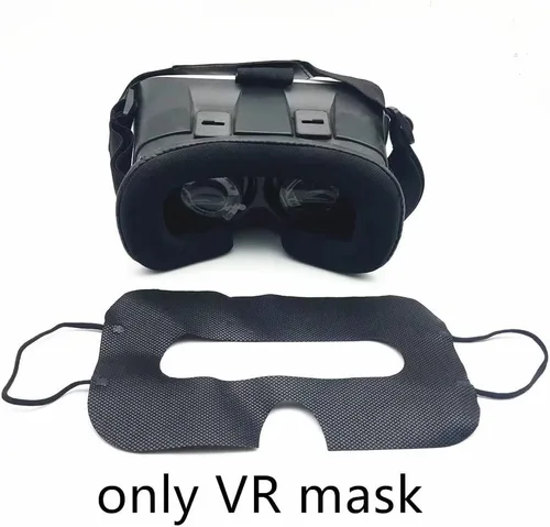 Vista 2 de Paquete de 100 mascarillas desechables VR sanitarias, mascarillas VR para máscara facial de realidad virtual, máscara facial de realidad virtual