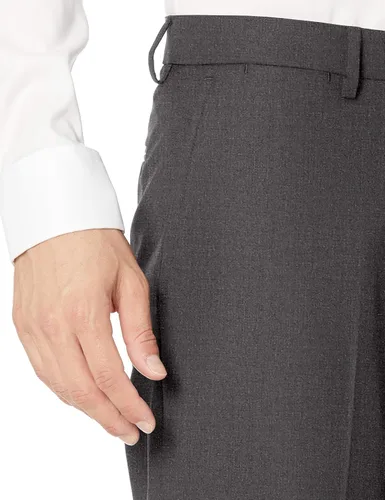 Vista 2 de Tienda Essentials Pantalón de vestir elástico para hombre con corte clásico, sin arrugas