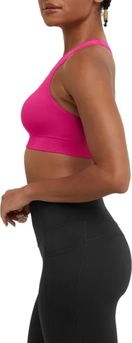 Vista 3 de Champion Brasier deportivo para mujer, brasier deportivo Infinity Racerback para mujer, brasier deportivo que absorbe la humedad