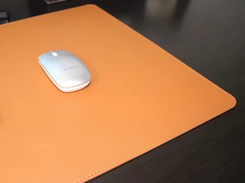 Vista 6 de MCBZ Almohadilla de escritorio de cuero, bloc de notas de cuero sintético, almohadilla de escritorio para cuaderno, alfombrilla para mouse