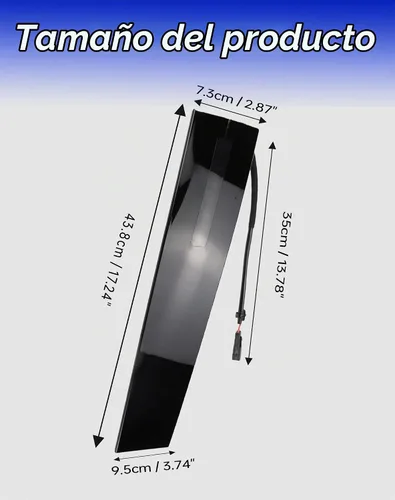 Vista 6 de Flecto Moldura de puerta, panel de moldura de puerta, lado del conductor (izquierdo), compatible con Ford Explorer 2011-2019, teclado de entrada sin