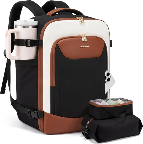 Vista 36 de LOVEVOOK Mochila de viaje para mujeres y hombres, bolsa de viaje para artículos personales de la TSA para laptop de 17.3 pulgadas aprobada por