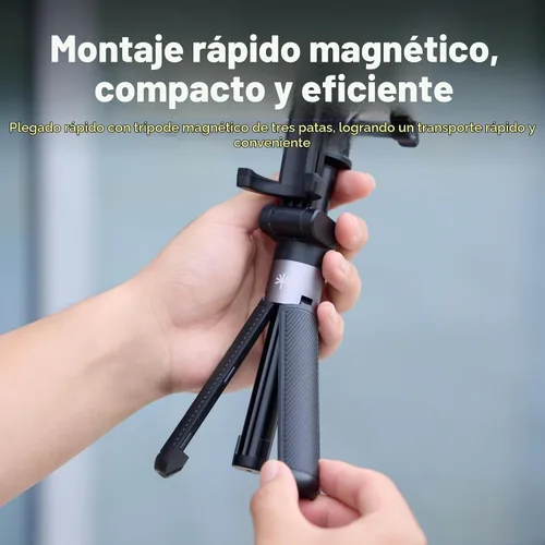 Vista 7 de PGYTECH Trípode de poste de extensión 2 en 1 con monitor de teléfono