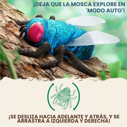 Vista 6 de Terra by Battat Mosca escaladora con control remoto - RC botella azul mosca