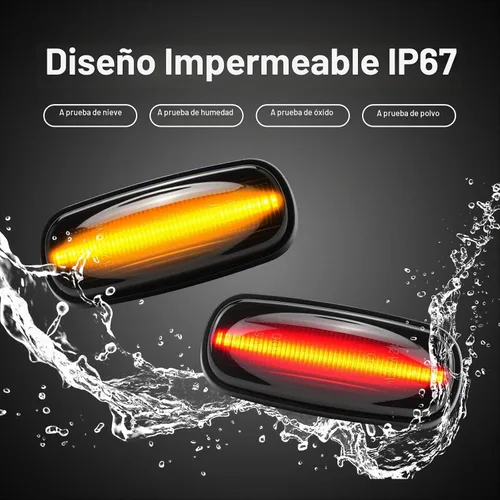 Vista 5 de litzland 4 luces LED de posición laterales compatibles con Dodge Ram 2500 3500 2003-2009 lente ahumada doble defensas parachoques lámparas para SLT