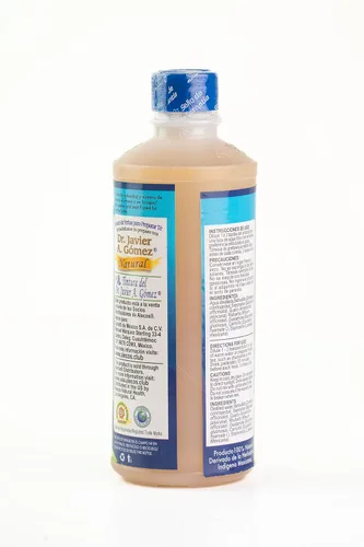 Vista 2 de Alecos Tintura Infusion de Yerbas del Dr. Javier A. Gómez Frasco Natural 16.9 fl oz (16.9 fl oz), Marrón Amarillo