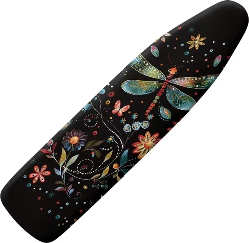 Vista 8 de Funda floral a prueba de arañazos para tablas de planchar de tamaño estándar, reflectante, con 3 ganchos y bucles para decoración de tablas de 15 x