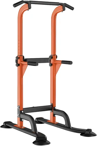 Vista 8 de SogesHome Power Tower - Barra de dominadas y estación de inmersión, soporte de inmersión ajustable en altura para gimnasio en casa, estación