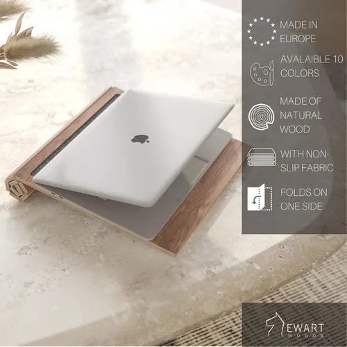 Vista 3 de Bandeja de brazo para sofá, mesa de cama, posavasos de madera, taza de café, reposabrazos plegable, protector de extremo de carrito, plegable