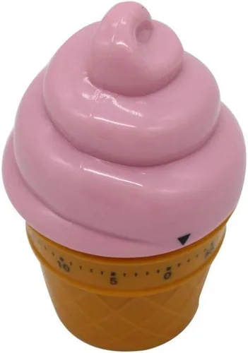 Vista 7 de Temporizador mecánico manual Helado Modelos Temporizadores 60 Minutos Cocina Temporizador Reloj contadores de alarma ruidosos (rosa)