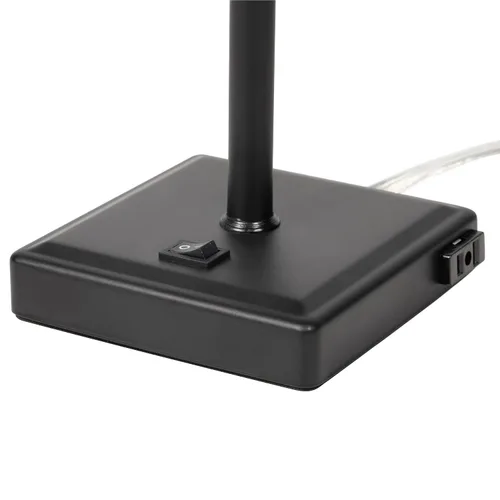 Vista 7 de JERDON Espejo de aumento de mesa iluminado - Espejo de maquillaje negro con aumento 5X y luces LED - Modelo JRT910BKL
