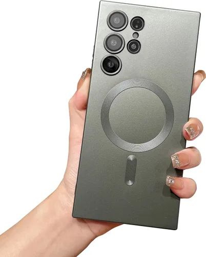 Vista 21 de phylla Funda para teléfono Samsung S21 FE [compatible con MagSafe] Funda magnética de lujo de color sólido protección completa de la cámara cubierta