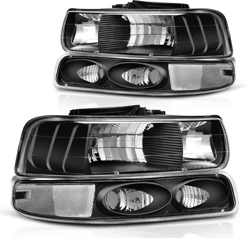 Vista 7 de DWVO Faros delanteros compatibles con Chevy Silverado 1500 1500 HD/2003-2004 Silverado 2500/2003-2006 Silverado 2500HD 3500/2003-2006 Avalanche 1500