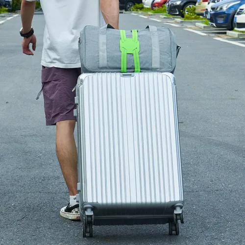 Vista 7 de Travelkin - Correas de equipaje elásticas para maletas, bolsa de viaje, cinturón elástico para equipaje de mano