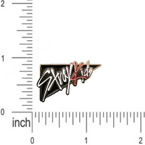 Vista 2 de Stray Kids Logo Esmalte Pin Insignia, Metal, Aleación.